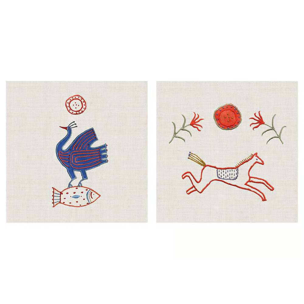 IKEA PJÄTTERYD PJATTERYD Picture, Animal Applique, 15¾"x15¾" (406.018.77) NEW